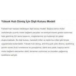 1 Yüksek Hızlı Dönüş İçin Dişli Kutusu Modeli